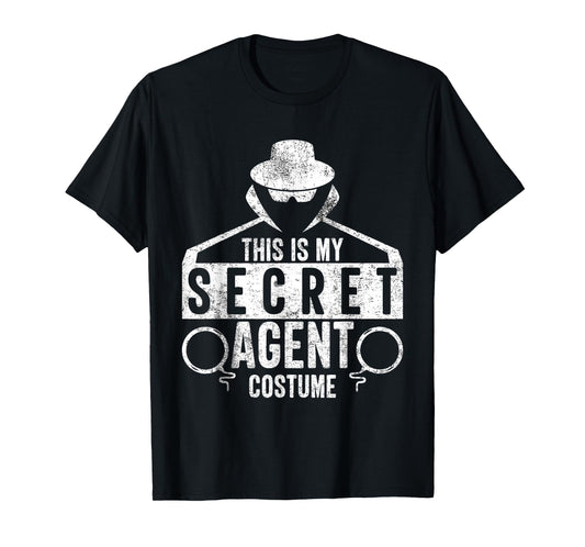 Funny 'This is my Secret Agent Costume' T-Shirt