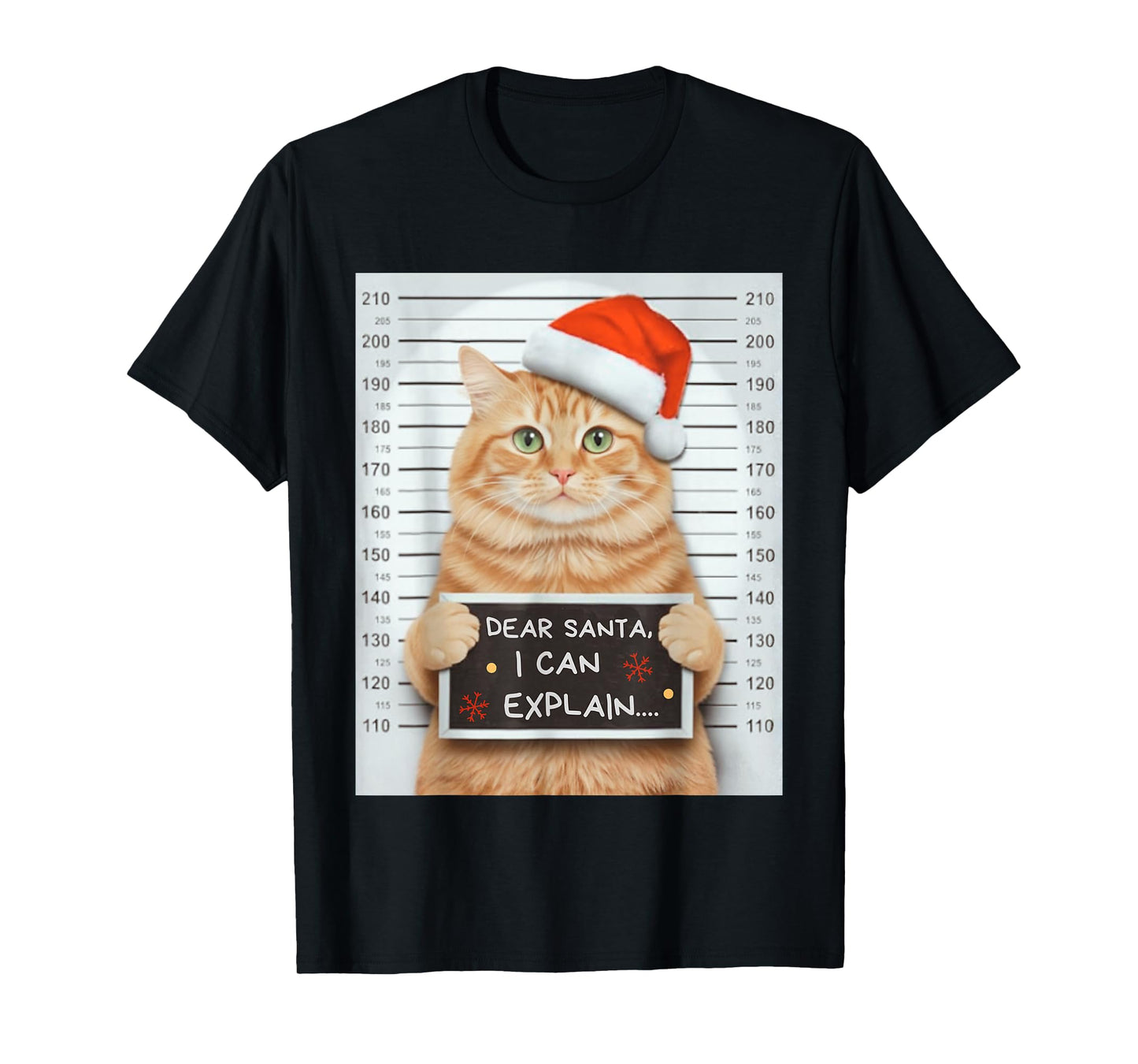 On The Naughty List and I Regret Nothing Cat Christmas Kids T-Shirt