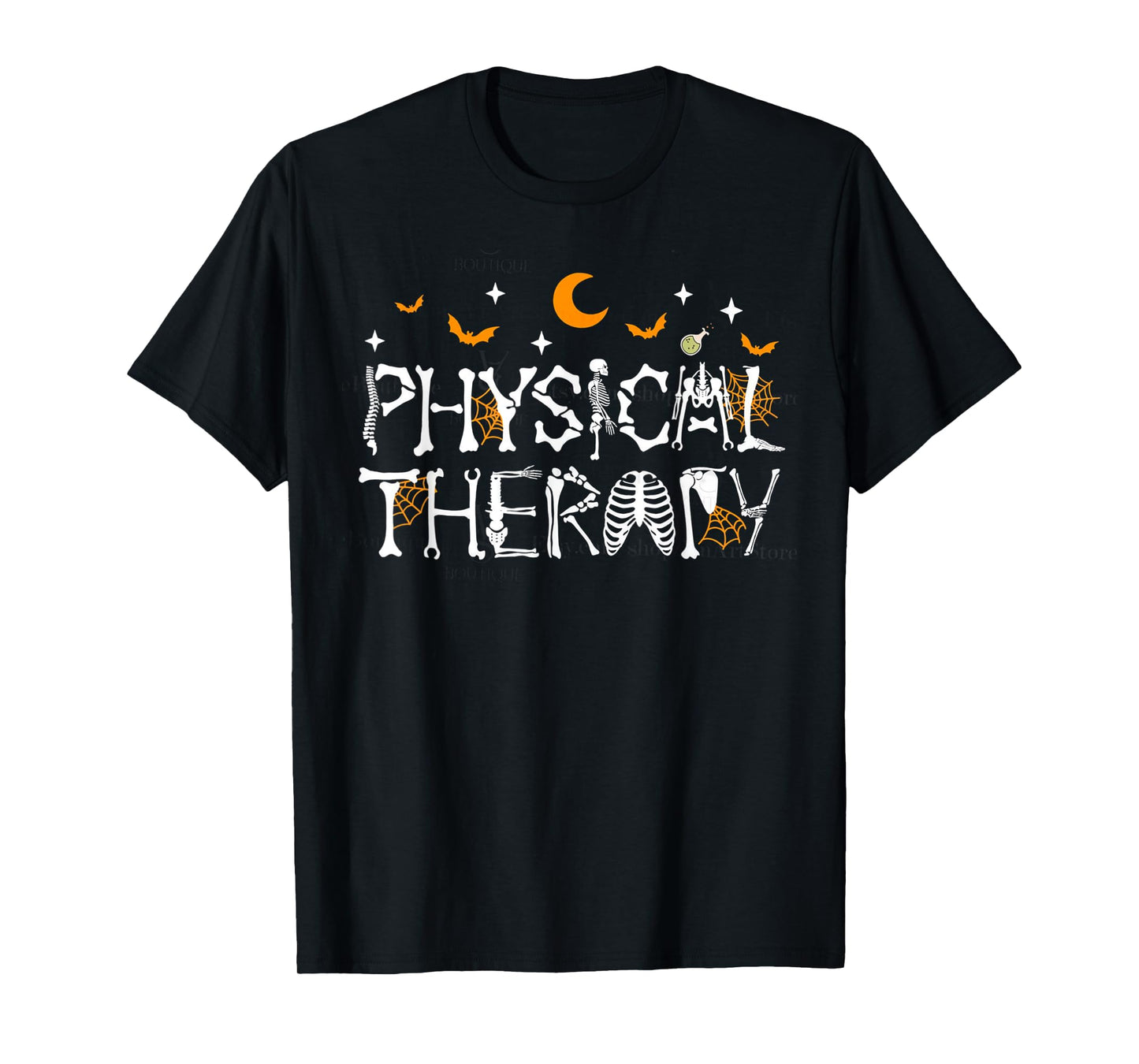 Halloween Physical Therapy Skeleton Pediatric PT PTA DPT T-Shirt