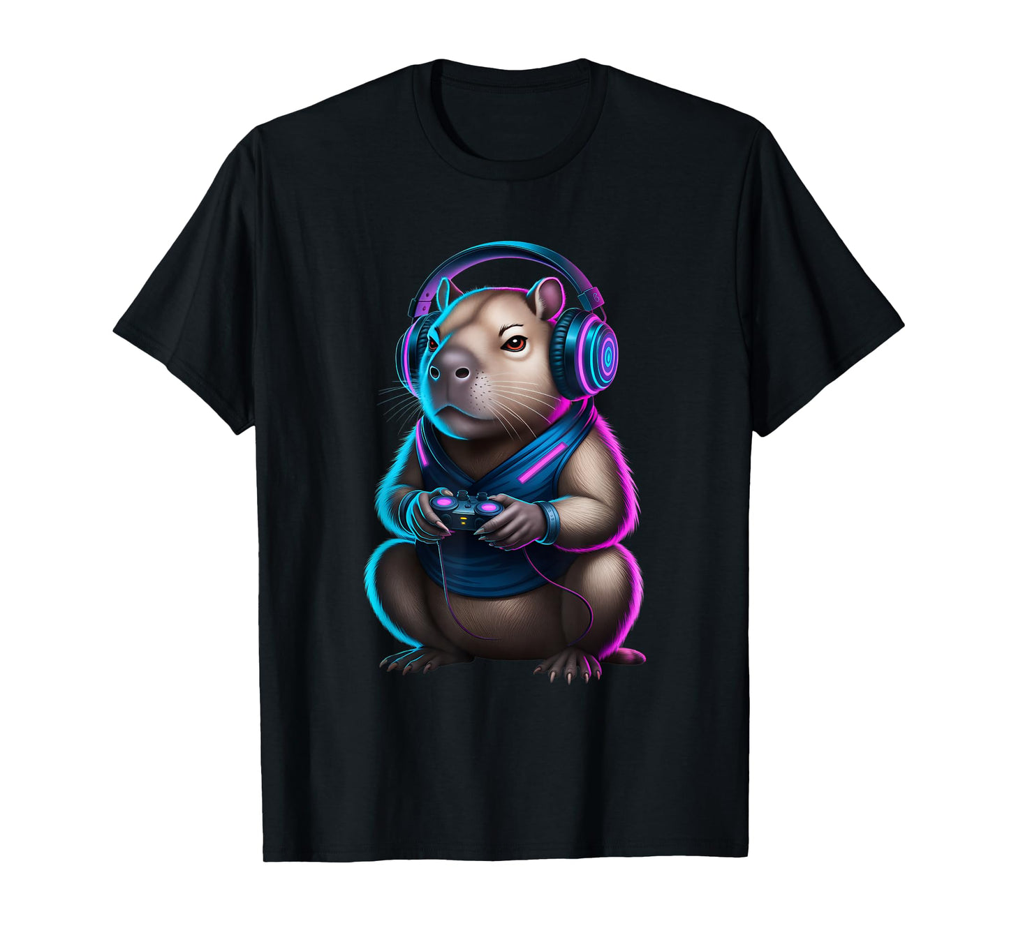 Funny Capybara Video Games Capybara Meme T-Shirt