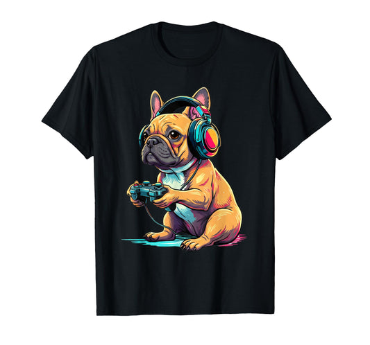 French Bulldog Funny Video Games French Bulldog T-Shirt