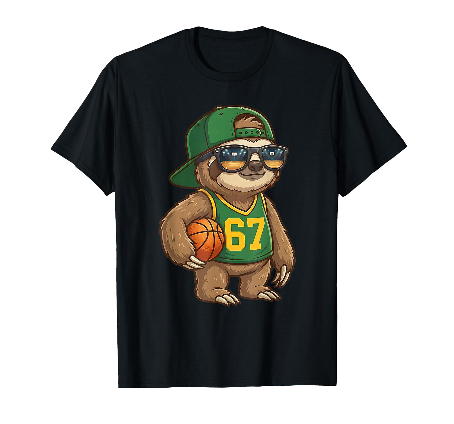 Sloth Basketball 67 Gen Alpha Slang Sports Men Boys Kids T-Shirt