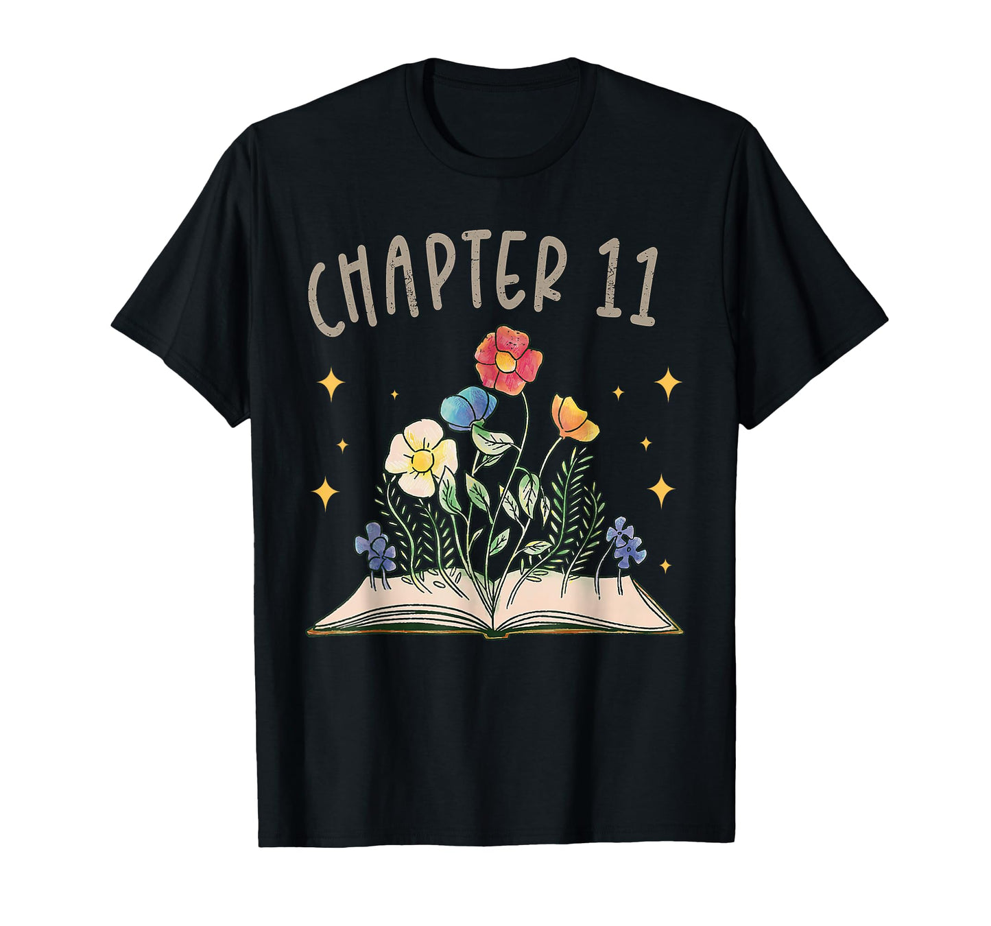 Chapter 11th Birthday Bookworm 11 Years Old For Book Lovers T-Shirt