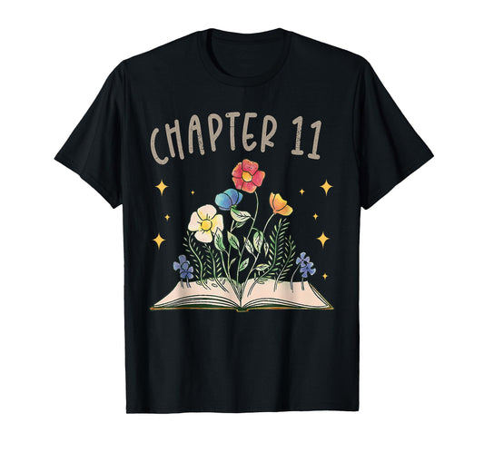 Chapter 11th Birthday Bookworm 11 Years Old For Book Lovers T-Shirt