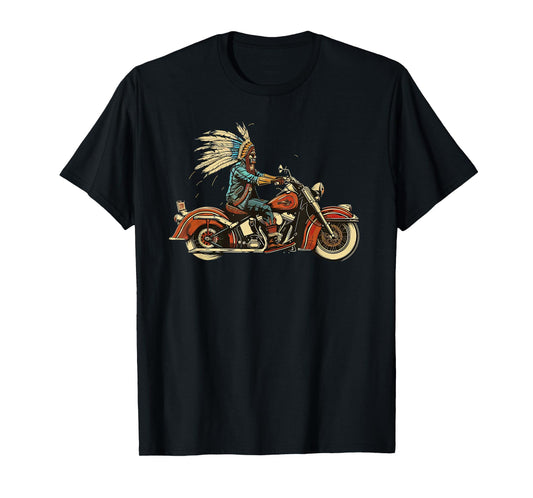 Native American Motorcycle Indian Bikers old classic bikes T-Shirt