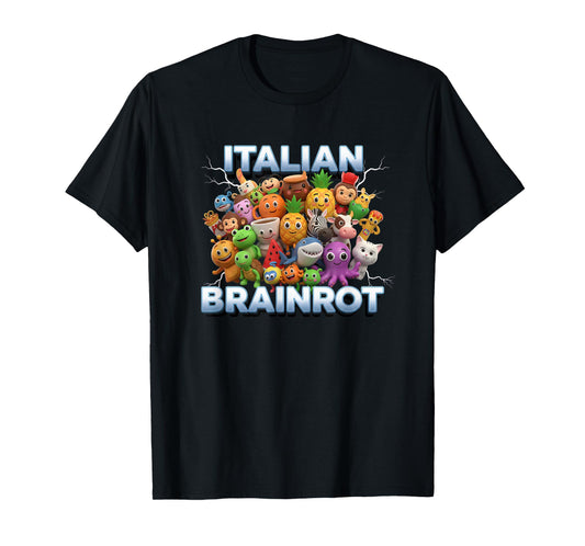 Italy Italian Brainrot Funny Meme Characters Trend T-Shirt