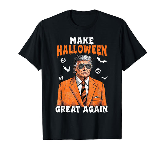 Make Halloween Great Again Donald Trump Spooky Season Funny T-Shirt