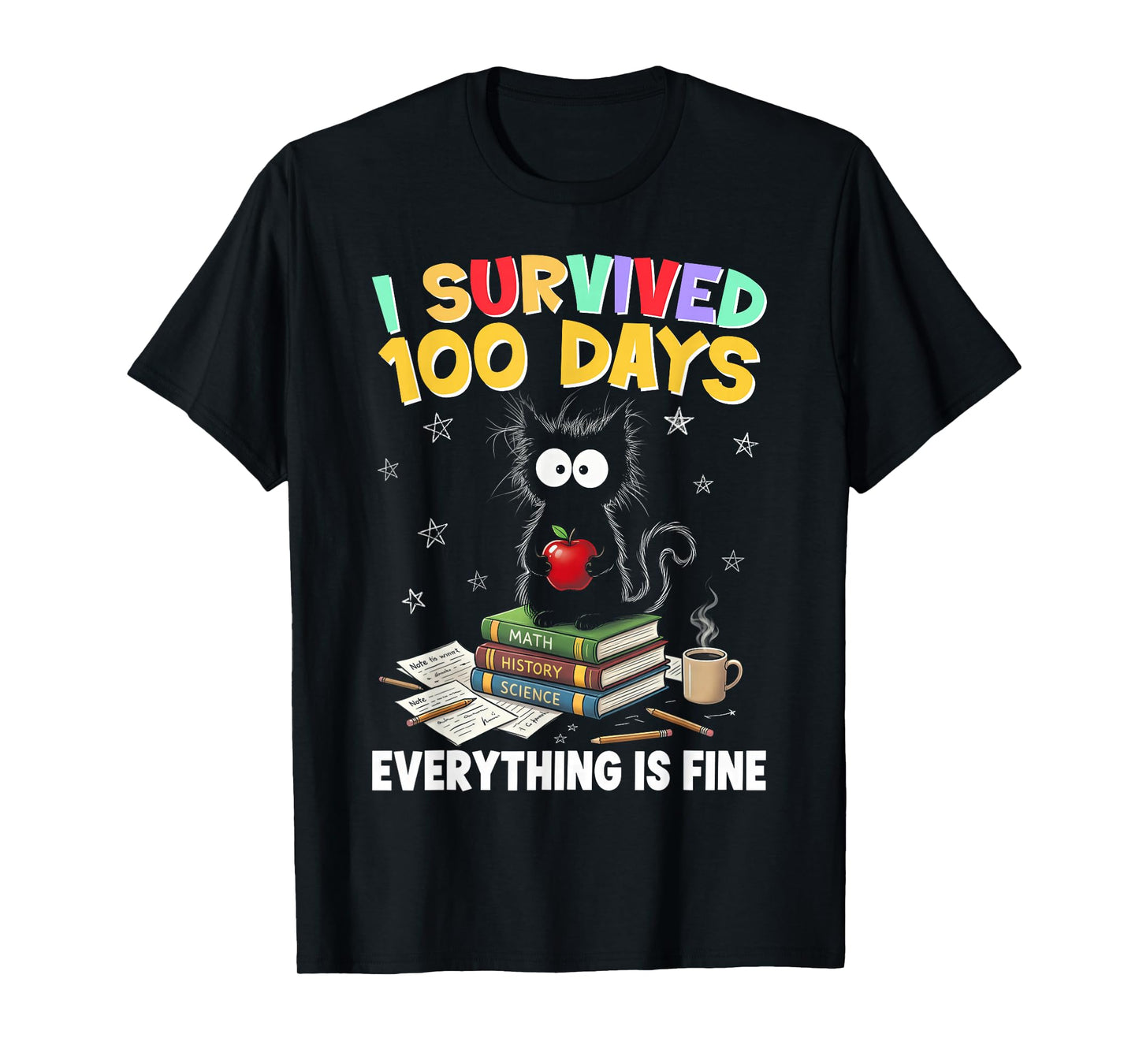 I Survived 100 Days of School Teacher & Kids T-Shirt