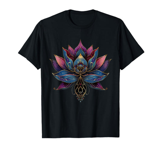 Lotus Flower Vintage Japanese Zen Buddhist Buddhism Yoga T-Shirt