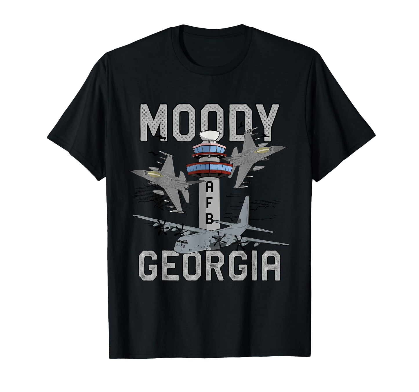 Moody AFB Georgia Air Force Base Fighter Jets Vintage Tee T-Shirt