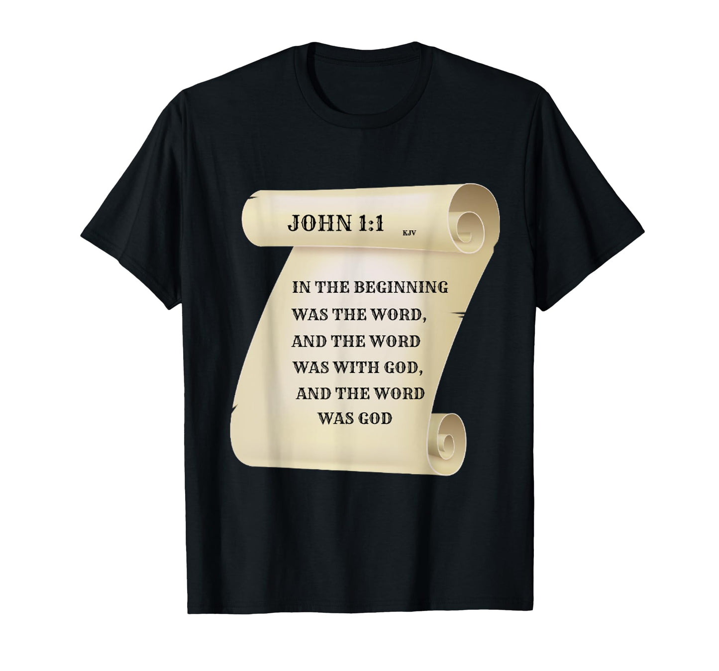 Christian T Shirt - John 1:1 In The Beginning Was The Word T-Shirt