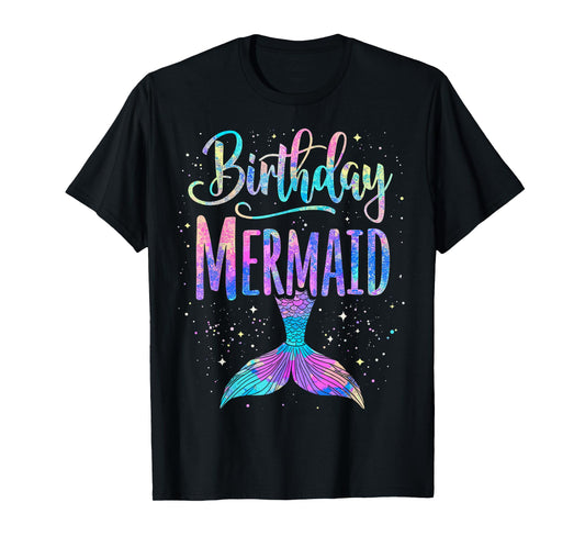 Birthday Mermaid Party Girl Mermaid T-Shirt