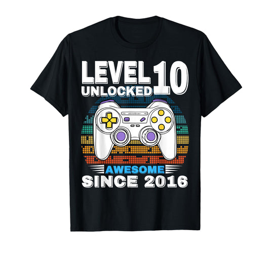 10 Year Old Bday Decorations Son Boy 10yr 2016 10th Birthday T-Shirt