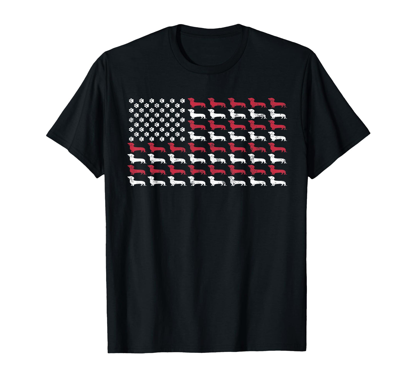 American Flag Dachshund Patriotic Dog Men Women 4th Of July T-Shirt