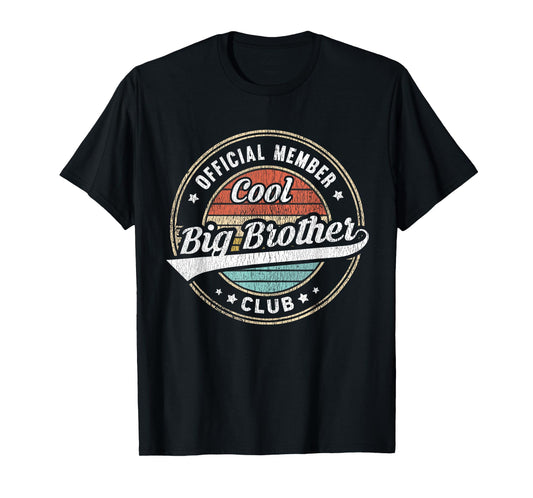 Official Member Cool Big Brother Club Funny Big Bro T-Shirt
