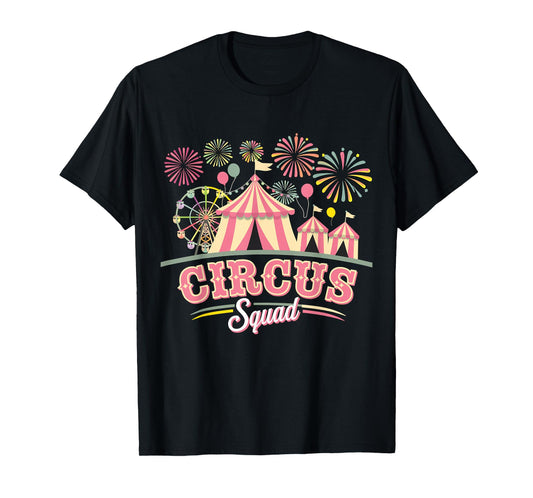 Circus Squad Matching Birthday Circus Staff T-Shirt