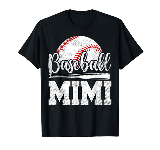 Baseball Mimi Baseball Player Game Day Mother's Day T-Shirt