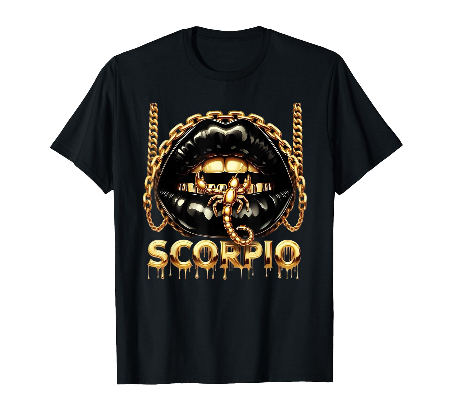 Scorpio Zodiac Horoscope Scorpion Lips for Women T-Shirt