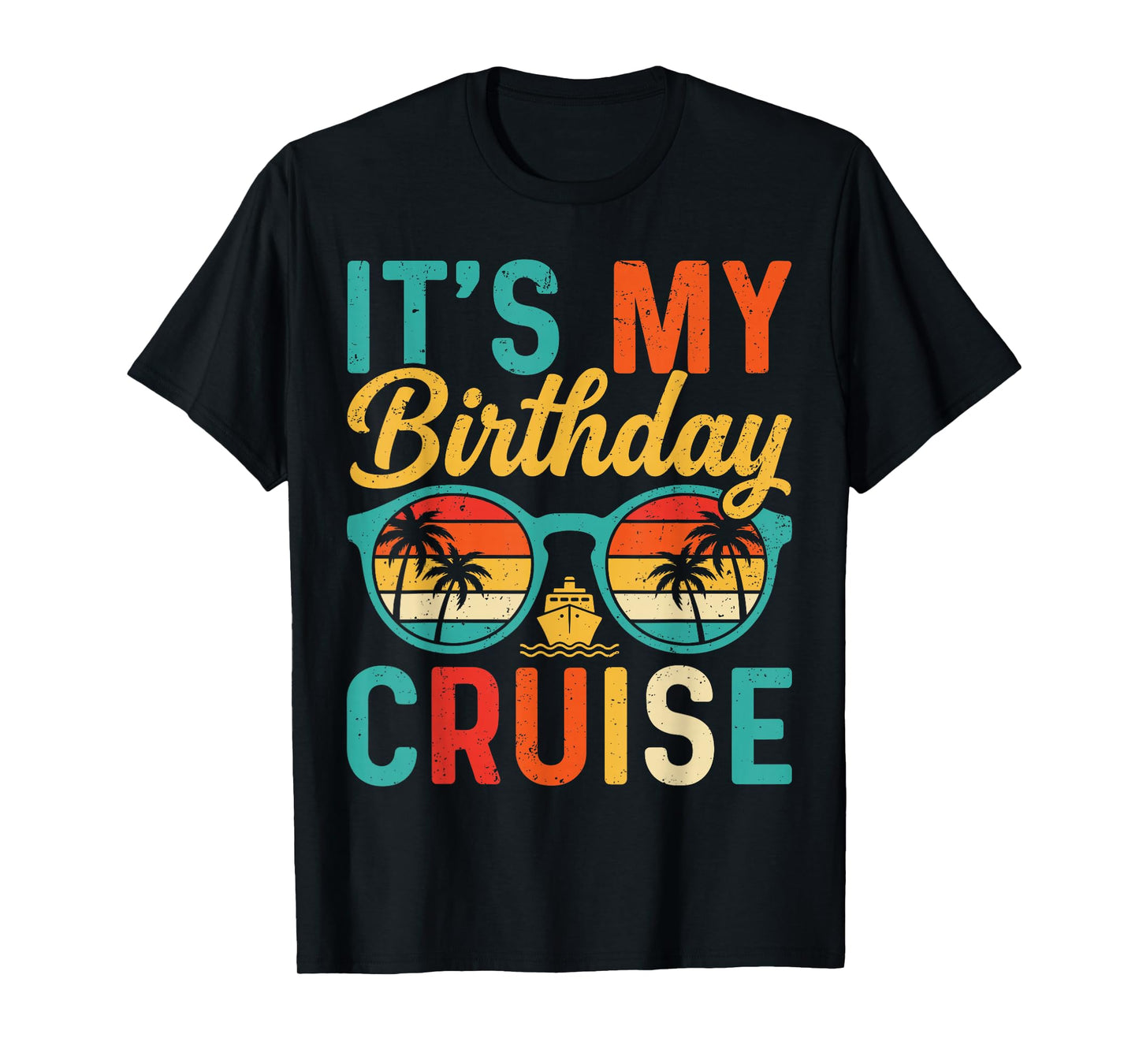 Retro Family Birthday Cruising It's My Birthday Cruise T-Shirt