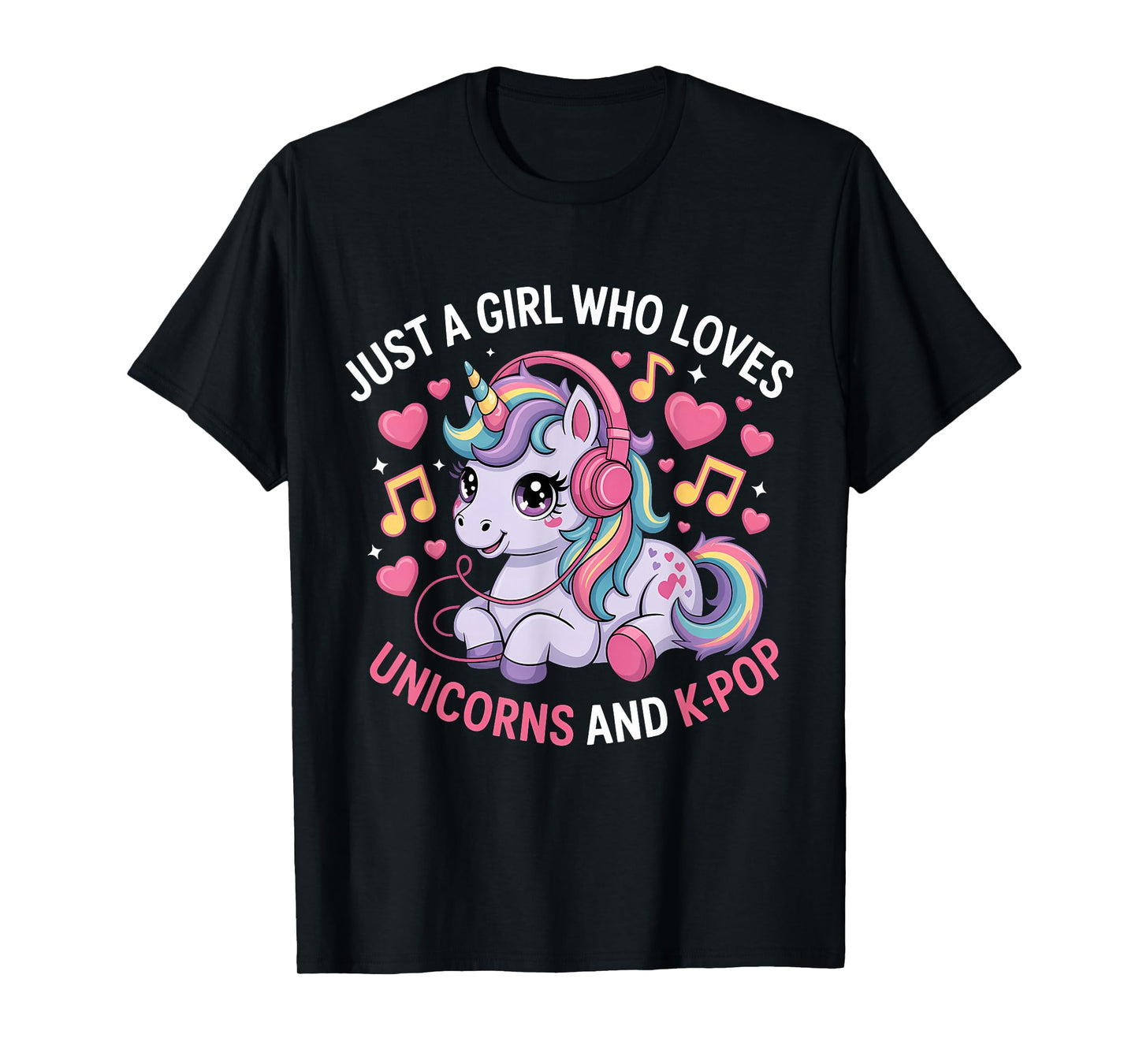 K-Pop Just A Girl Who Loves Unicorns and K-Pop K Pop Kpop T-Shirt