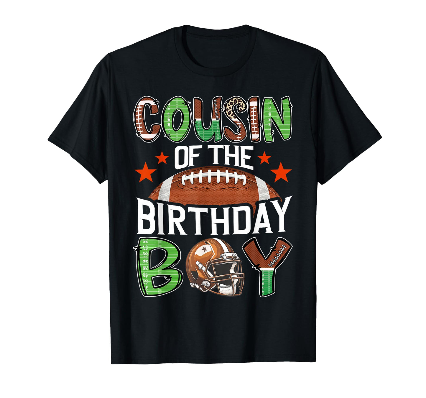 Cousin Of The Birthday Boy Game Day Football T-Shirt