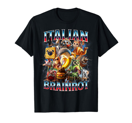 Italian Brain Rot Italian Brainrot Funny Memes Boy Kids T-Shirt