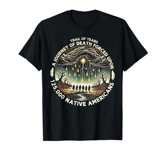 Trail Of Tears A Journey Of Death Forced Upon 125,000 Native T-Shirt