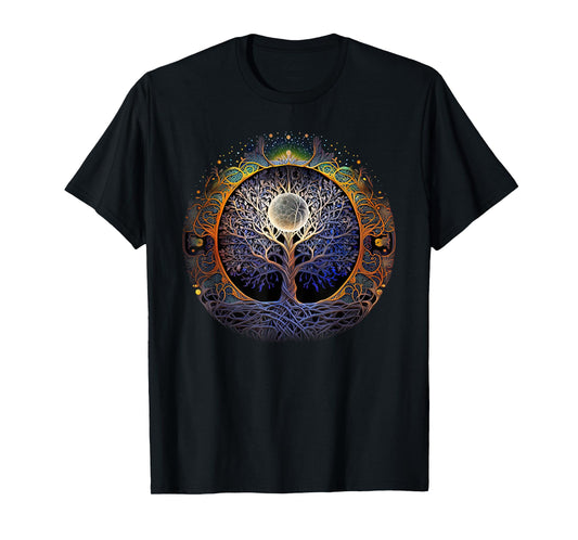 Tree Of Life Yoga Zen Namaste Meditation T-Shirt