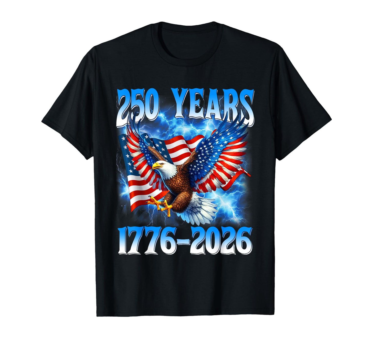American Flag Eagle Shirt 250 Years 1776-2026 250th Birthday T-Shirt