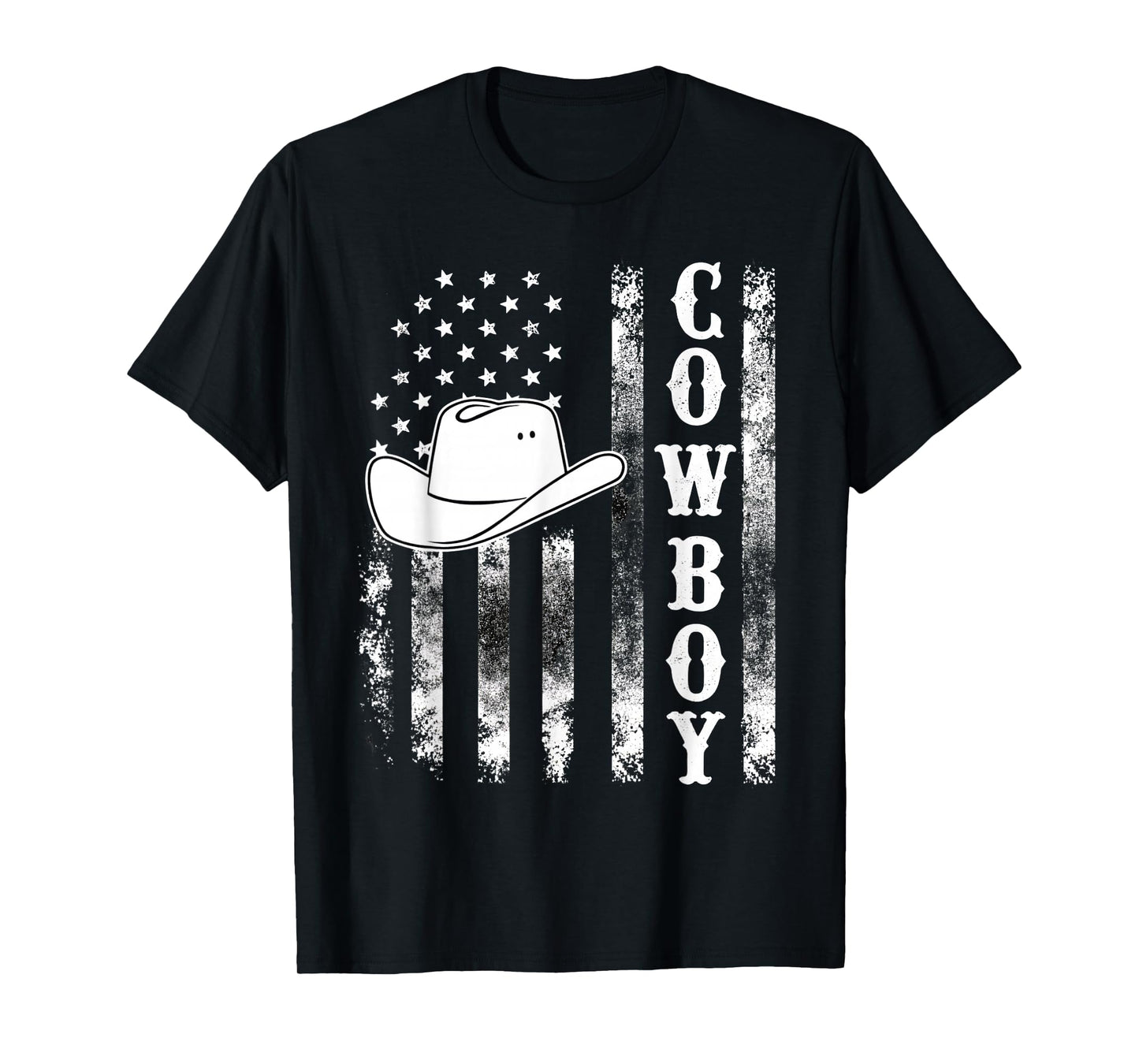 Rodeo Southern Cowboy Western USA Flag Cowboys T-Shirt