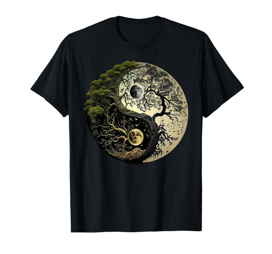 Yin Yang Tree of Life Funny T-Shirt