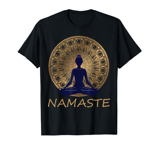 Namaste, Yoga dress/ meditation clothes / Lotus position T-Shirt