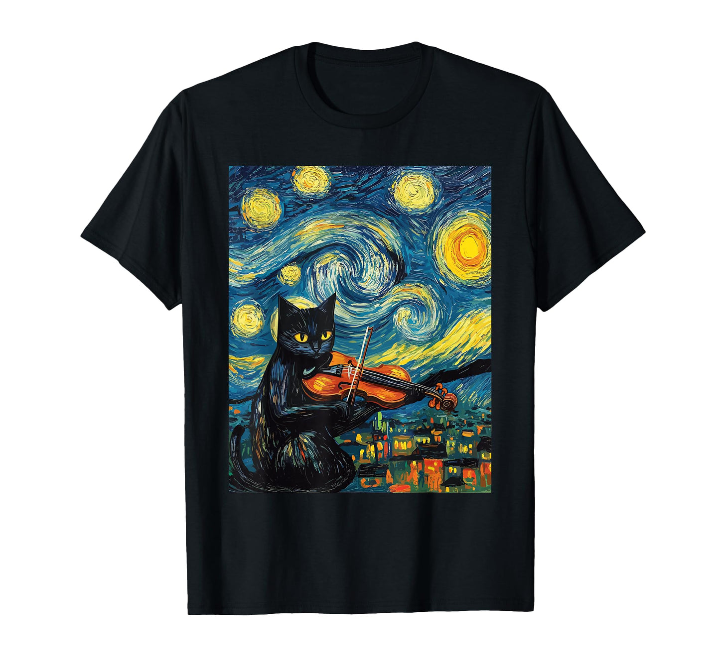 Funny Violin Viola Cat T-Shirt