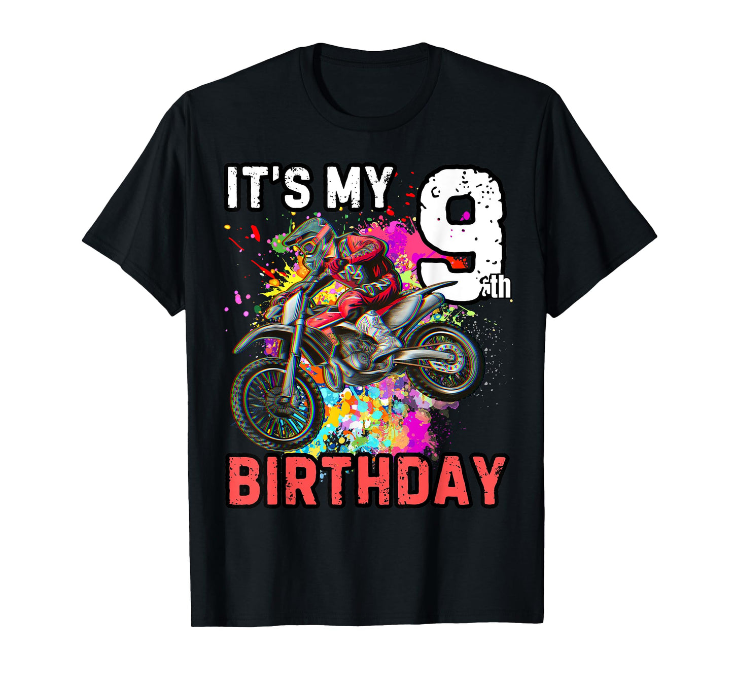 It's my 9th Boy Birthday Dirt Bike MX Motocross Birthday T-Shirt