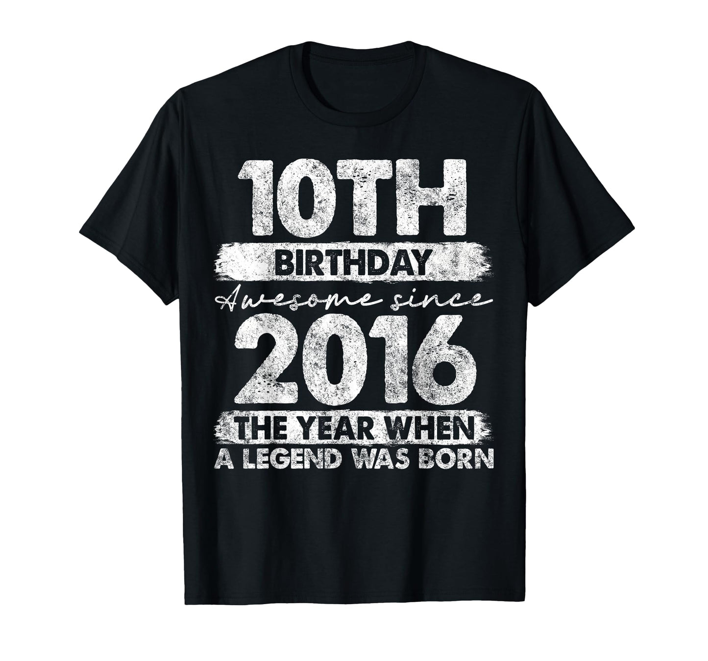 10 Year Old Gifts Vintage 2016 Limited Edition 10th Birthday T-Shirt