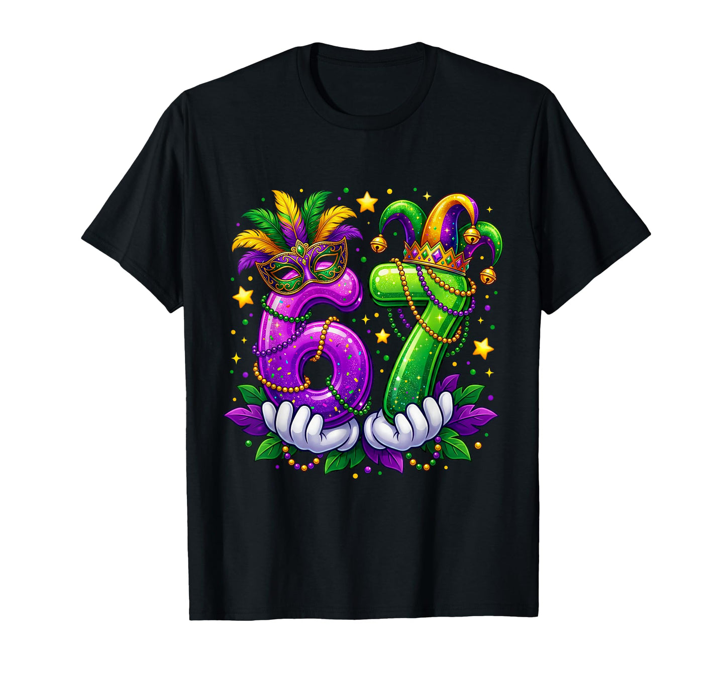 Six Seven Mardi Gras 67 6 7 New Orleans Men Women T-Shirt