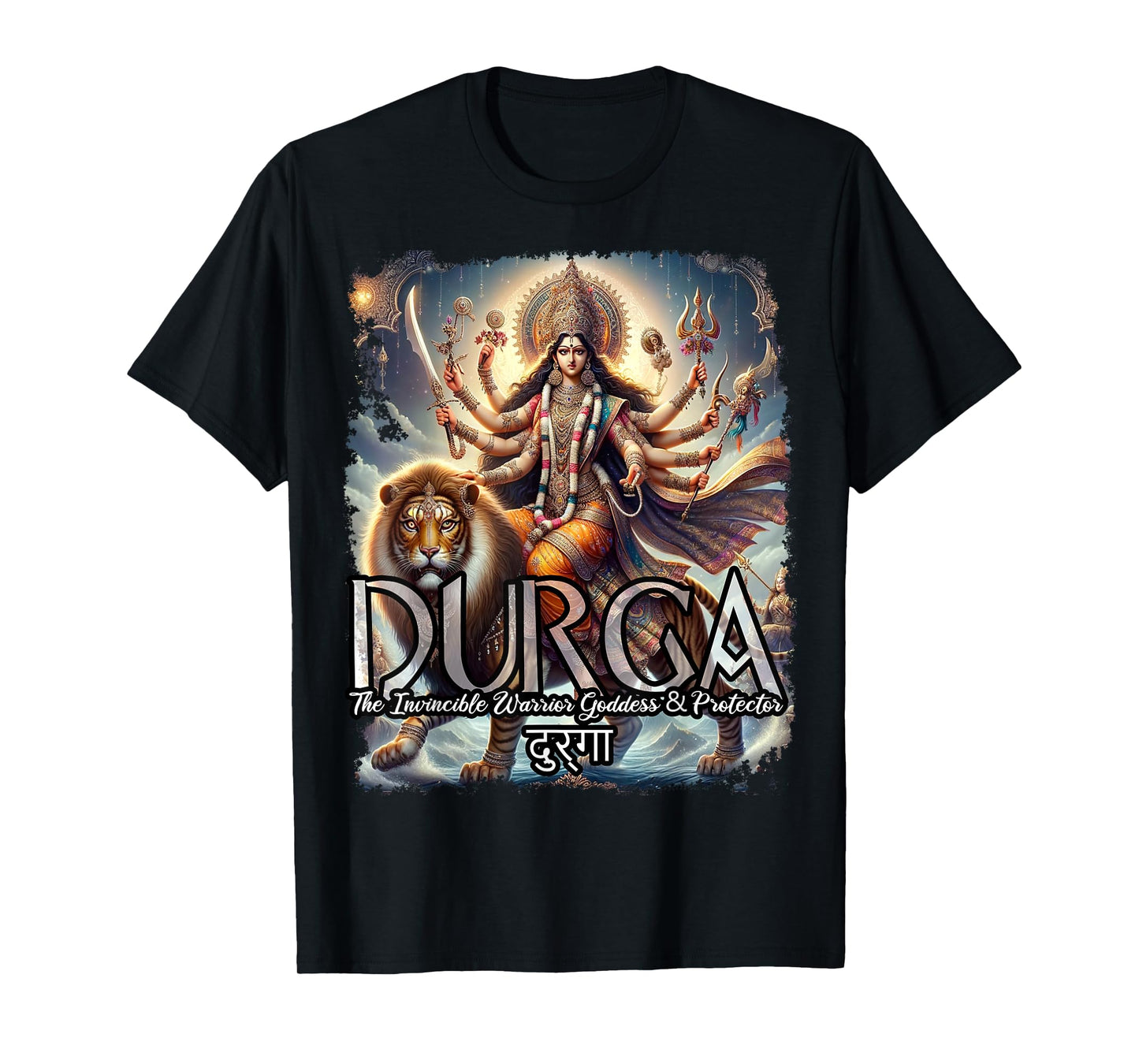Durga Goddess War Hindu Mythology Devi Shakti T-Shirt