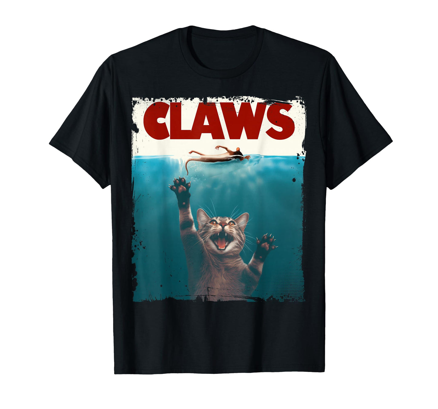 Claws Funny Cat I Love Cat Paws Cat Parody Animal Lover T-Shirt