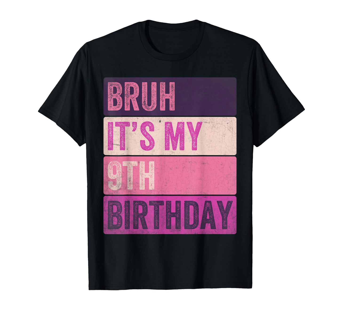 Cute Nine Years Old Birthday Girl Party Apparel T-Shirt