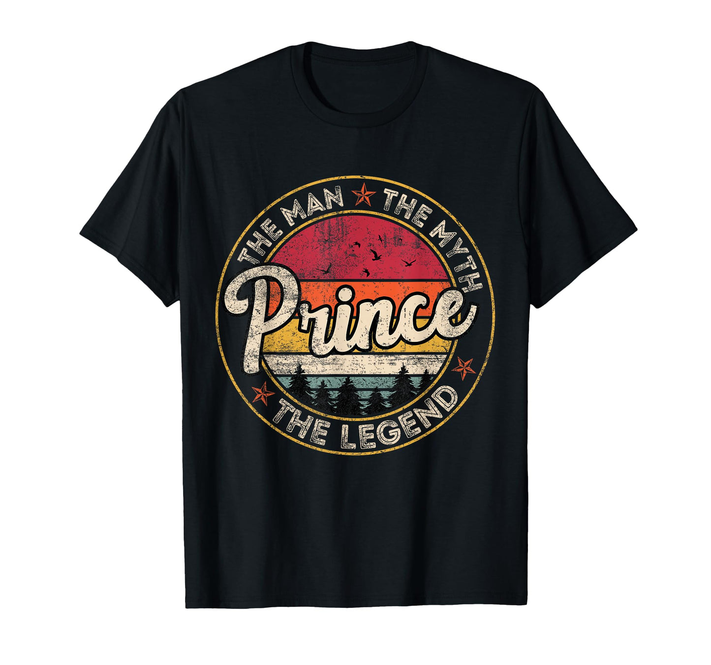 Prince The Man The Myth The Legend Personalized Name T-Shirt