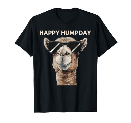 Happy Hump Day Camel Funny Midweek Motivational Quote T-Shirt