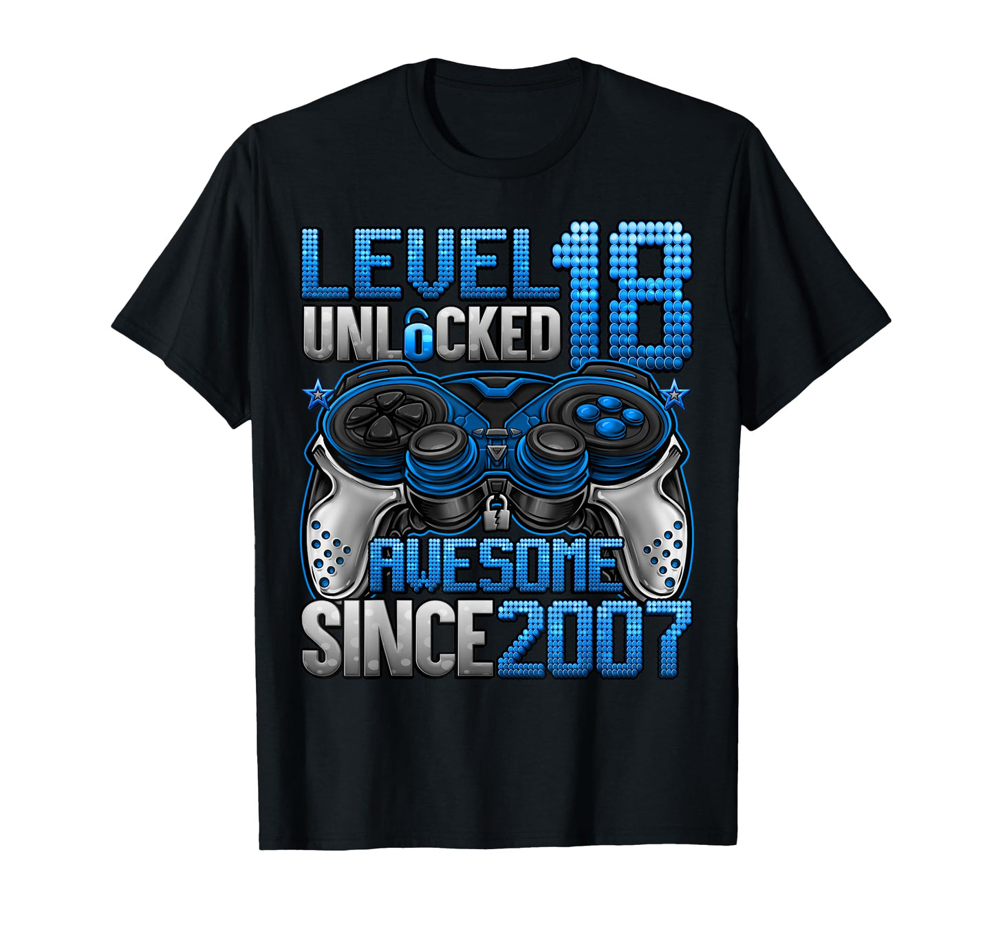 Level 18 Unlocked 18 Year Old Gifts Boys 18th Birthday Boy T-Shirt