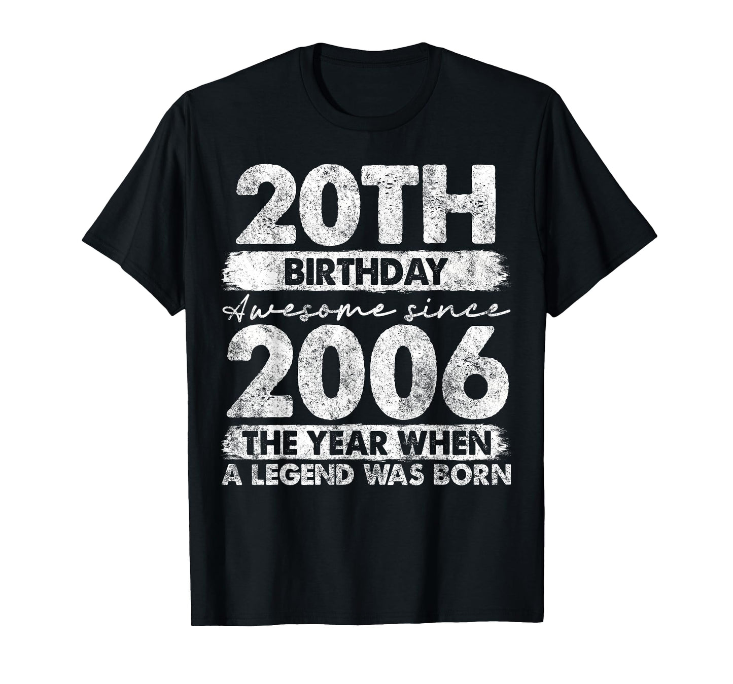 20 Year Old Gifts Vintage 2006 Limited Edition 20th Birthday T-Shirt
