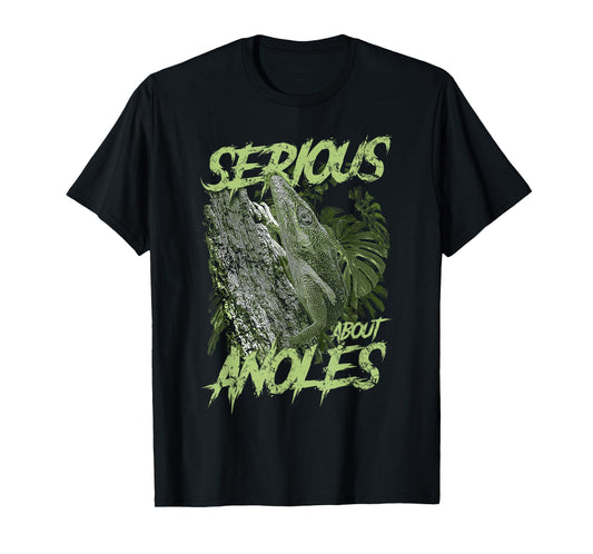 Serious About Cuban Knight Anole Reptile Keeper T-Shirt