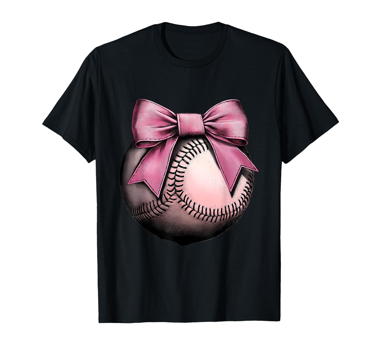 Baseball Coquette Bow Cute Baseball Game T-Shirt