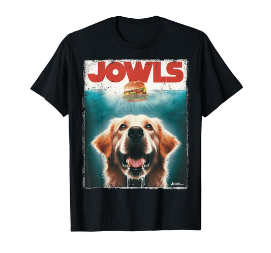 Light Golden Retriever Jowls Top, Paws Cream Lab Dog Mom Dad T-Shirt