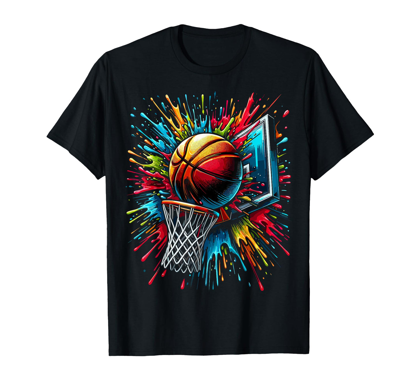 Colorful Basketball Hoop T-Shirt