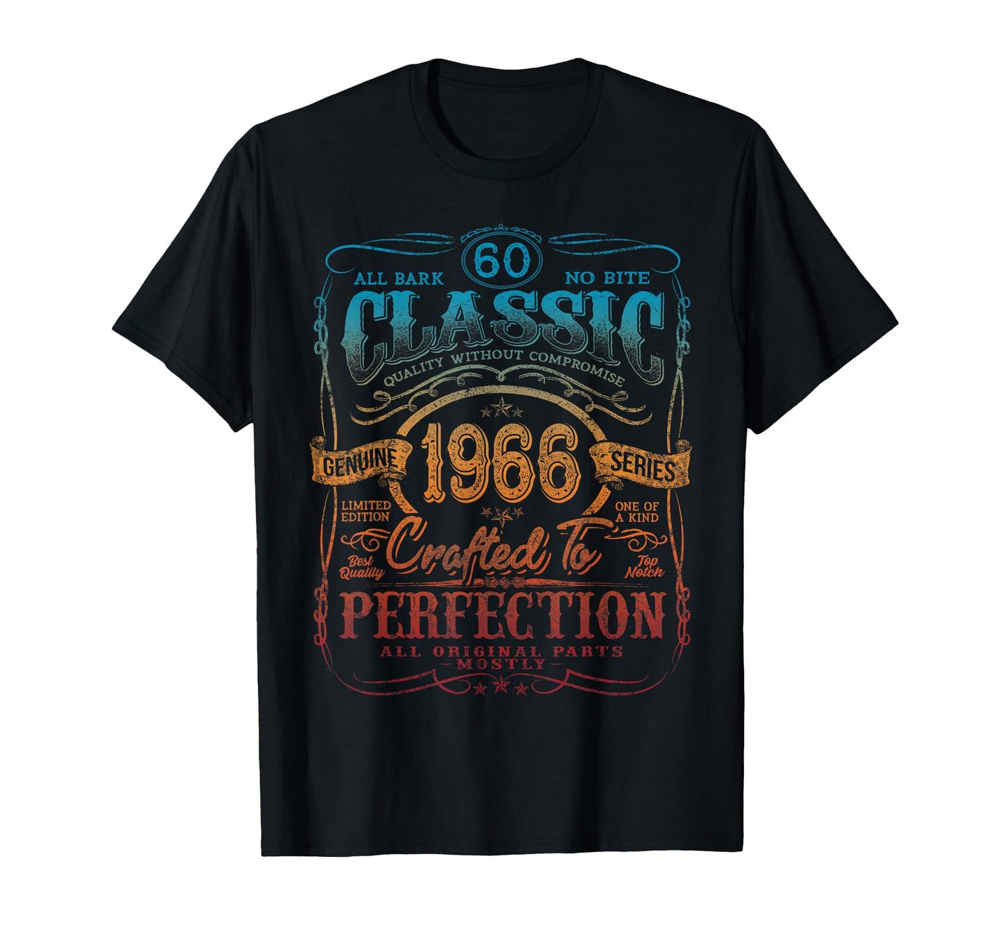 Vintage 1966 Limited Edition Shirt 60 Year Old 60th Birthday T-Shirt