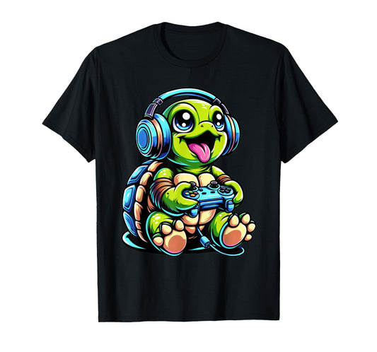 Funny Turtle Gamer Gaming Turtles Video Game T-Shirt