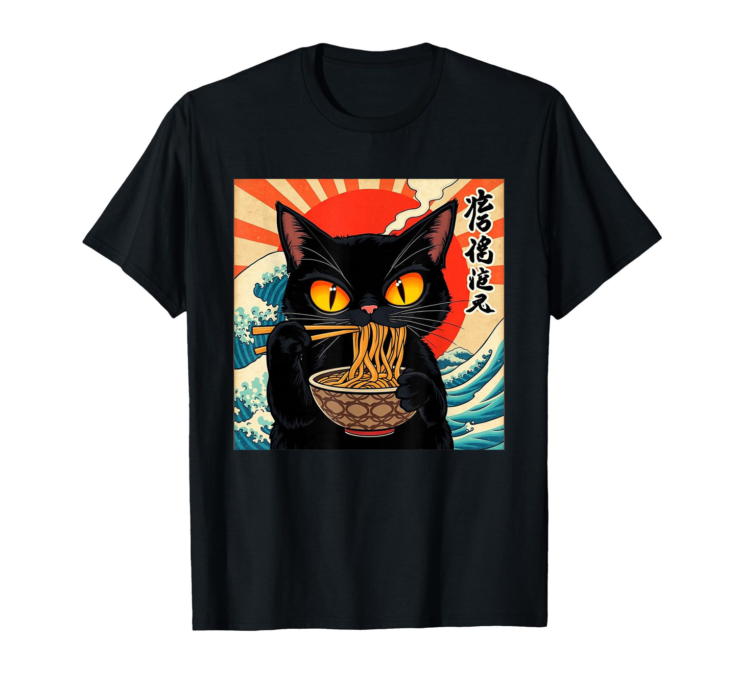 Cute Ramen Cat Kawaii Japanese Anime Cat Lover T-Shirt